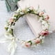 thumbnail image 2 of Advancent Faldas de flores artificiales de tela, costuras finas y accesorios para el cabello de novia, rosas no deformables Kits de decoración para fiestas Beige, 2 of 6