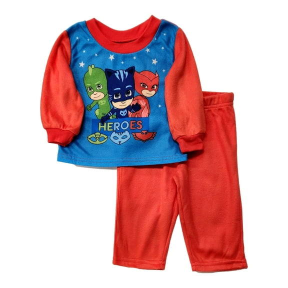 Toddler Boys PJ Masks Catboy Owlette & Gekko 2PC Red Print Pajama Set 12M