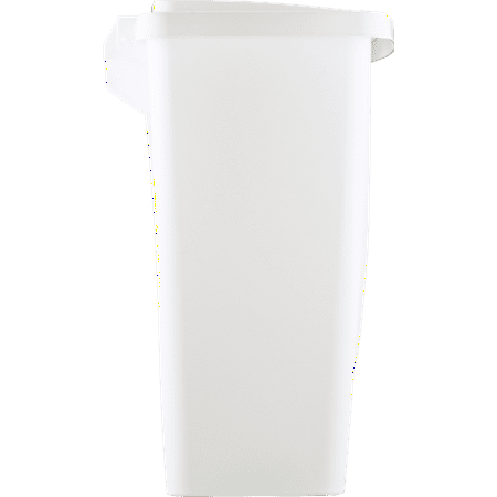 Rubbermaid 8.3 gal Step-on Plastic Kitchen Trash Can, Metallic Garbage Can