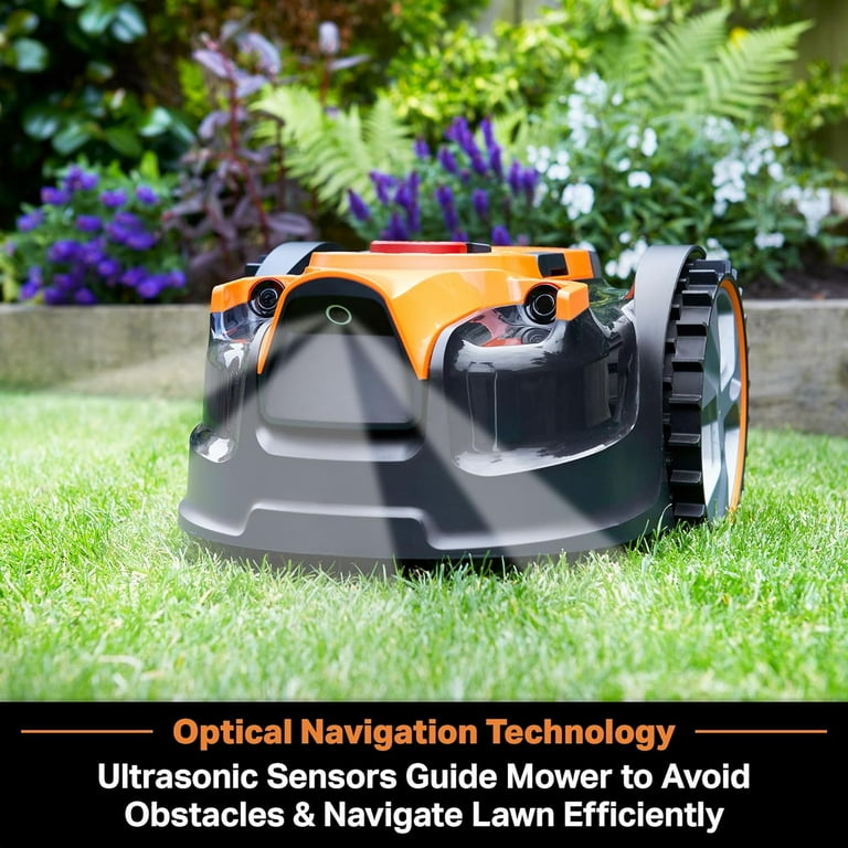 LawnMaster OcuMow Robot Lawn Mower for Small Yards 1000 sq ft Optical Navigation Obstacle Avoidance Walmart