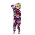 thumbnail image 3 of Penkiiy Family Christmas Onesies Matching Sets Pajamas Holiday Cute Print Pjs Hoodie Fleece Sleepwear for Couple and Kids 5 Years Multicolor, 3 of 5