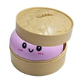 thumbnail image 3 of Bola de masa antiestrés para niños y adultos, bollo de masa suave y exprimible, relleno al vapor Púrpura, 3 of 9