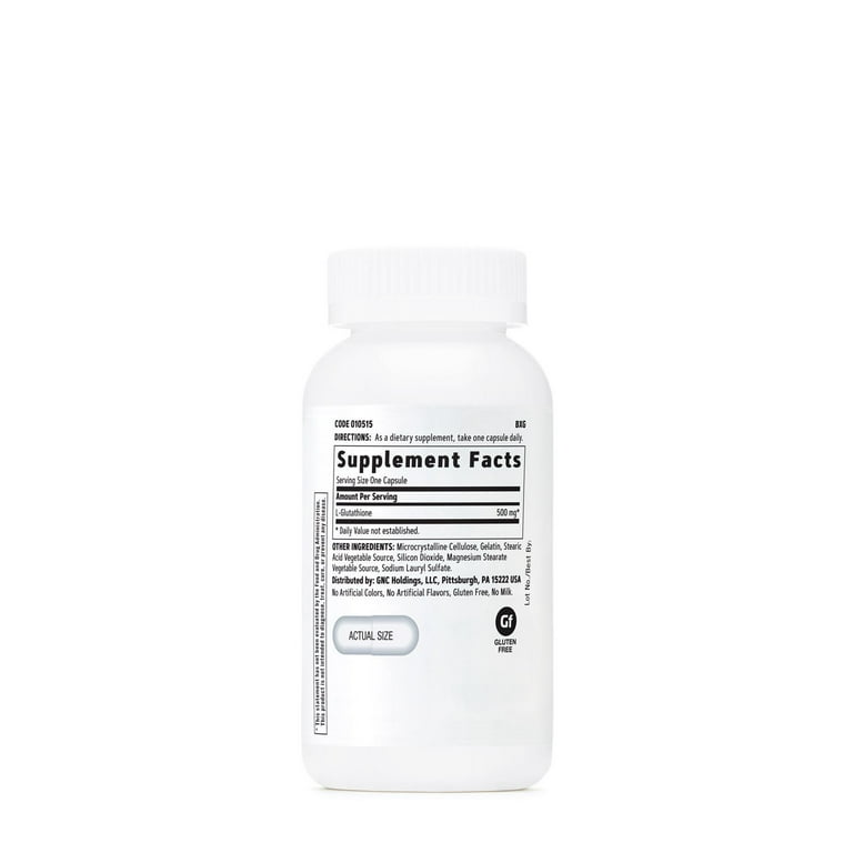glutathione gnc GNC Glutathione 500mg, 60 Capsules, Supports Immune Health