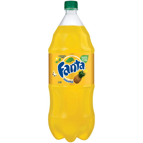 Fanta Caffeine-Free Pineapple Flavored Soda, 2 L - Walmart.com ...