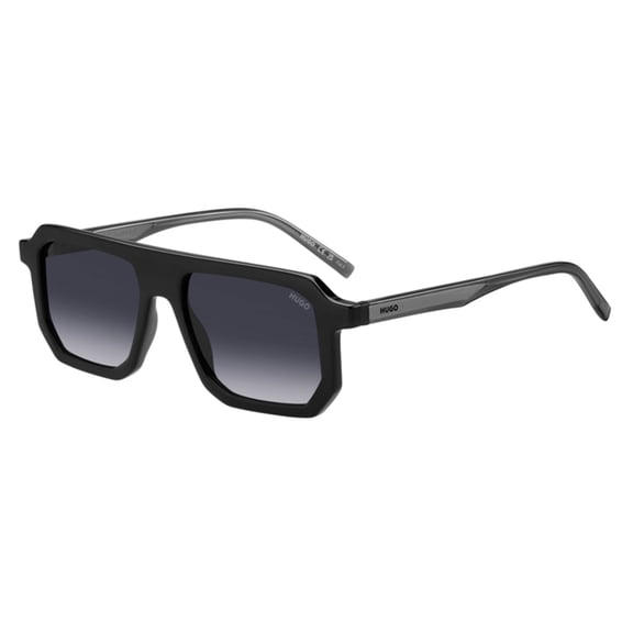 Hugo - HG 1312/S, Rectangle  men BLACK/GREY SHADED