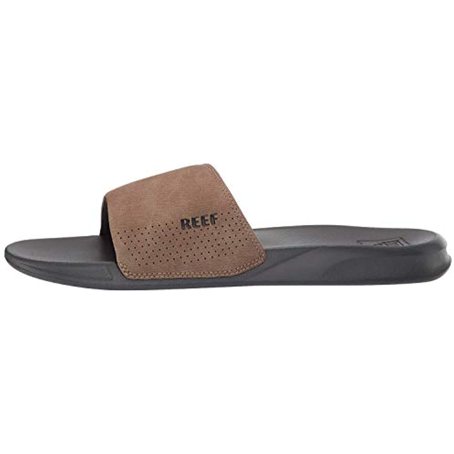 Men's Reef One Beach Slide Grey/Tan Synthetic 11 M - Walmart.com
