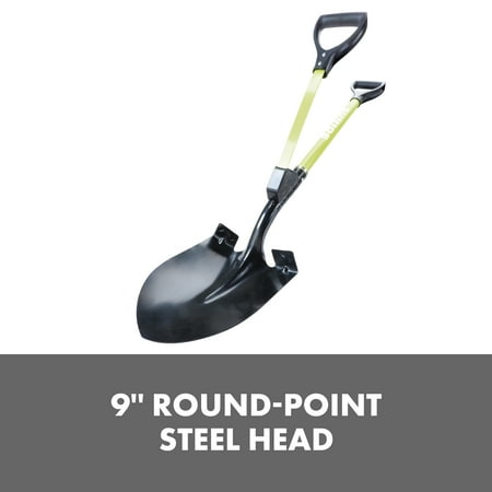 Sun Joe - Strain Reducing Utility Digging Shovel - Green