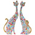 thumbnail image 1 of Adornos de animales para parejas, adornos de gatos de dibujos animados nórdicos, decoración moderna para porche de escritorio, 1 of 7