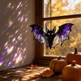 thumbnail image 5 of ShaoXinWan Halloween Acrylic Stained Glass Suncatcher, 5-Piece Spooky Window Hanging Ornament Set, Gothic Indoor Outdoor Home Party Decoration, 5 of 7