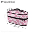 thumbnail image 6 of HELLHERO Pink Cow Pattern Protective Travel Steamer Storage Bag Lightweight Organizer with Smooth Zipper Portable Iron Case, Bag Only, 6 of 6