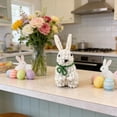 thumbnail image 6 of String Braided Tailless Standing Bunny Figurine, Handmade Easter Indoor Decoration for Table, Shelf and Home Display, Cute Minimalist Style, Lightweight and Lovely Easter Animal Ornament, C, 6 of 6