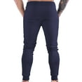 thumbnail image 5 of qolati Mens Joggers Sweatpants with Zipper Pockets Casual Elastic Waistband Running Gym Training Trousers Fashion Slim Fit Workout Athletic Track Pants, 5 of 5