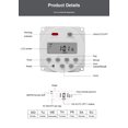 CN101A Digital Timer Switch 7 Days Weekly Programmable Time Relay