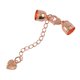 thumbnail image 4 of Extremos de cordón para la fabricación de joyas Sunnimix 10PCS Vintage Latón Bead Jewelry Making Findings Oro Rosa, 4 of 8