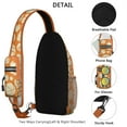 thumbnail image 4 of Teen Men Sports Sling Backpack, Baseball Football Soccer Ball Print Crossbody Daypack for Training and Competition, 4 of 4