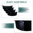 thumbnail image 6 of Smokeless Fire Pit Insert - Steel 46" Round Foldable Fire Pit Ring with Air Vents and Coller Support - DIY Fire Ring in or Above Ground for Outdoor Garden Patio Bonfire Camping Accessories, 6 of 10