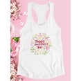 thumbnail image 3 of Mothers Day Lineart Cupcakes Racerback Tank Women -Image by Shutterstock, Female x-Small, 3 of 4