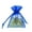 Blue, variant on Organza Favor Pouch Bag, 3-Inch x 4-Inch, 12-Count