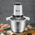 thumbnail image 4 of Electric Meat Grinders Professional Food Processor Chopper with 2.8L Capacity Stainless Steel Bowl,120V 500W Super Power for Quick Chopping Mixing Meat Vegetable Onion and Fruits, 4 of 8