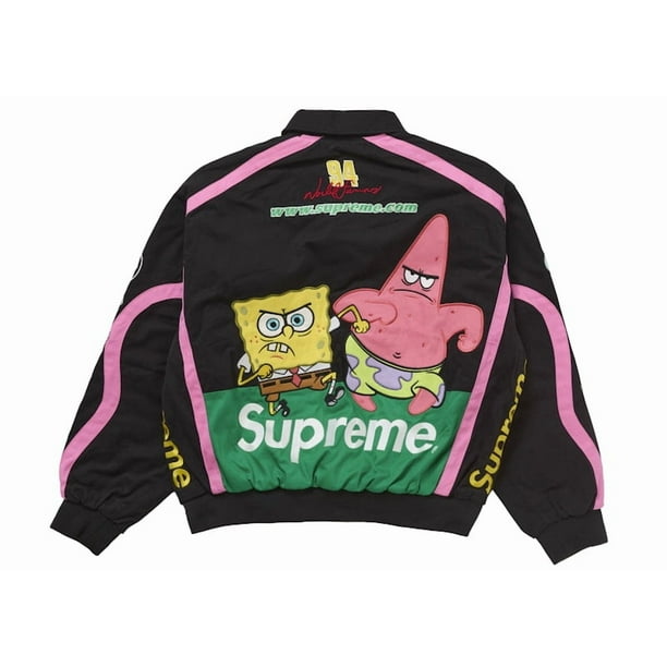 Supreme Men's SpongeBob SquarePants Jeff Hamilton Racing Jacket