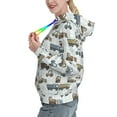 thumbnail image 2 of Daiia Tractor and Dumper Pattern Women's Fashion Hoodies & Sweatshirts with Kangaroo Pocket Hooded Sweatshirt with Eye-catching Drawstrings-X-Large, 2 of 7