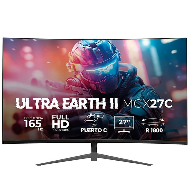 Monitor Gamer Curvo 27 BALAM RUSH ULTRA EARTH II MGX27C 1ms 165Hz FHD VA LED USB-C Negro BR-938273 negro