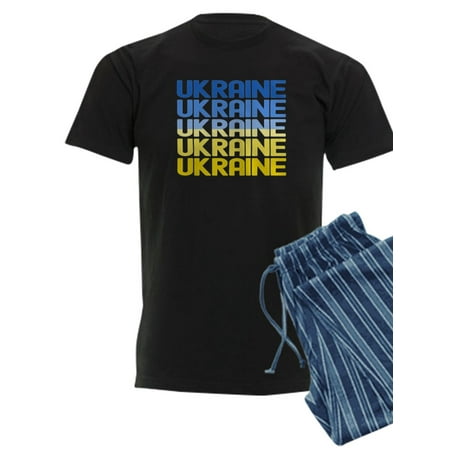 

CafePress - Ukraine Pajamas - Men s Dark Pajamas