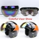 thumbnail image 5 of Universal 3 Snap Retro casco visera a prueba de viento protector solar media cara cascos de motocicleta visera YUNYI BRAND  Deportes, 5 of 8