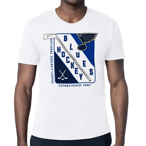 Men's Starter White St. Louis Blues Shield Graphic T-Shirt