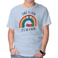thumbnail image 1 of TeeFury Men’s Graphic T-shirts Rainbow Reader - Book | Reading | Powder Blue | Large, 1 of 6