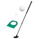 thumbnail image 2 of Putter de golf retráctil con un agarre premium portátil con taza y bandera Negro, 2 of 8