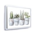 thumbnail image 3 of Designart 'Succulent and Cactus House Plants V' Farmhouse Framed Canvas Wall Art Print, 3 of 5