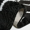 thumbnail image 5 of SAFAVIEH Tahoe Gerald Quatrefoil Shag Area Rug, 8' x 10', Black/White, 5 of 8