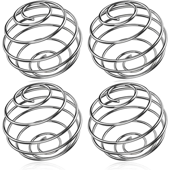 4Pcs Protein Shaker Ball,Stainless Steel Metal Held Hands Shake Bottle Mixer Bottles Blender Mixing Small Wire Whisk Balls,for Sports Milkshake Cup Powder Supplements Bulk Shakes Formula Mixed Matcha