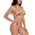 thumbnail image 2 of Daiia Hand Drawn Tomatoes Women's Bikini Set Two Piece Swimsuit High Waisted Bikini Adjustable Straps Bikini Perfect for Beach, Pool, and Summer Vacation-, 2 of 9