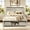 Black, variant on Wooden Queen Size Bed Frame with Headboard & Sliding Barn Door Storage Footboard, Boho Farmhouse Platform Bedframe with Charging Station and LED Lights, No Box Spring Needed, Dark Brown