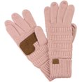 thumbnail image 1 of Unisex Cable Knit Inner Lined Anti-Slip Touchscreen Texting Gloves, 1 of 3