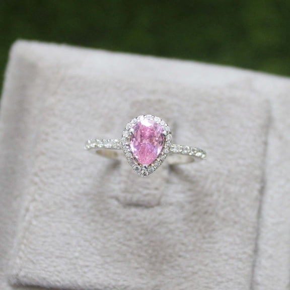 Natural Pink Sapphire Ring, 925 Sterling Silver Ring, Gift for Her, Gemstone Ring, Birthstone Rings for Women, Gift For Her