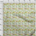 thumbnail image 3 of oneOone Viscose Chiffon Yellow Fabric Florals Quilting Supplies Print Sewing Fabric By The Yard 42 Inch Wide, 3 of 4