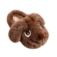 thumbnail image 3 of ABSUYY Dog Slippers for Boys Girls,&nbsp;Brown&nbsp;Soft Plush Warm House Shoes, Non Slip Closed Back, Size 1.5 Big Kid, 3 of 5