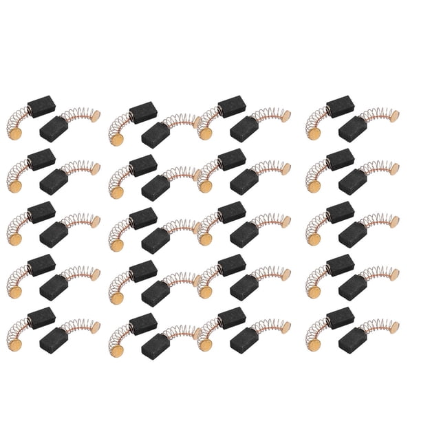 20 pares de cepillos de carbón para motor de taladro eléctrico rotativo herramienta de potencia 5 x 8 x 12 mm