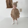 thumbnail image 3 of Gibobby Ropa Para Bebe con capucha de manga larga de otoño de algodón acanalado Floral para bebés recién nacidos, niñas y niños, ropa(Caqui, 12-18 Meses), 3 of 5