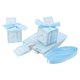 thumbnail image 1 of 12pcs Wedding Baby Shower Candy Boxes Printed Boxes with Stitched Ribbon and Cards Decent Chocolate Treat Boxes(Blue), 1 of 4
