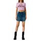 thumbnail image 1 of VISgogo Mujeres Casual Crop Tops, Adultos Letra y Corazón y Estampado de Flores Camiseta de Manga Corta Cuello Redondo VISgogo moda, 1 of 9