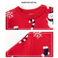 thumbnail image 4 of WIBACKER 1-6T Baby Girl Boy Long Sleeve Christmas Santa Sweater Toddler Kid Crewneck Pullover Knit Tops, 4 of 10