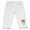 White, variant on Girls Capri Leggings with Patch Detail, Soft Stretchy Ruffle Hem Summer Casual & Play Outfit,2-3 Years