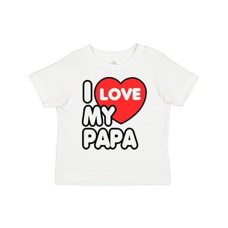 

Inktastic I Love My Papa Gift Toddler Boy or Toddler Girl T-Shirt