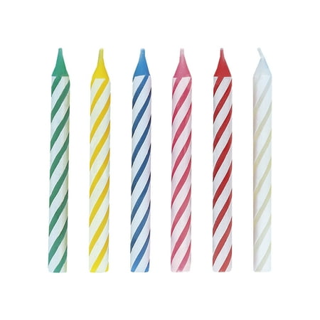 Number 1 Birthday Candle, 2.75 in, Red and White, 1ct 