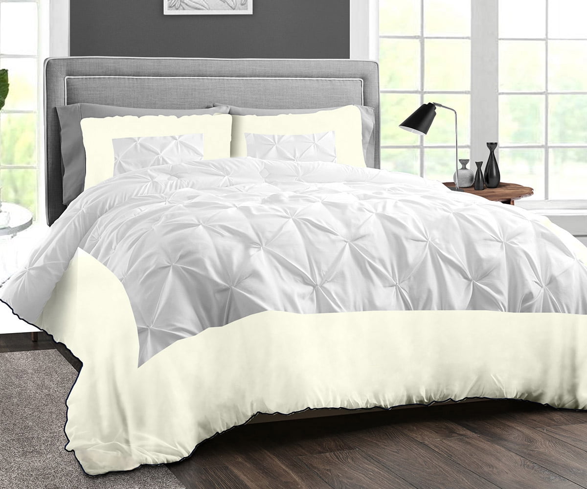 Super King Plus Comforter Dual Tone Half Pinch Ivory Luxurious Collection Microfiber Fill Duvet