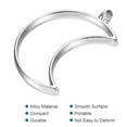 thumbnail image 4 of Uxcell Moon Shape Hollow Resin Pendants Frames for DIY Crafts Silver Tone 20 Pack, 4 of 5